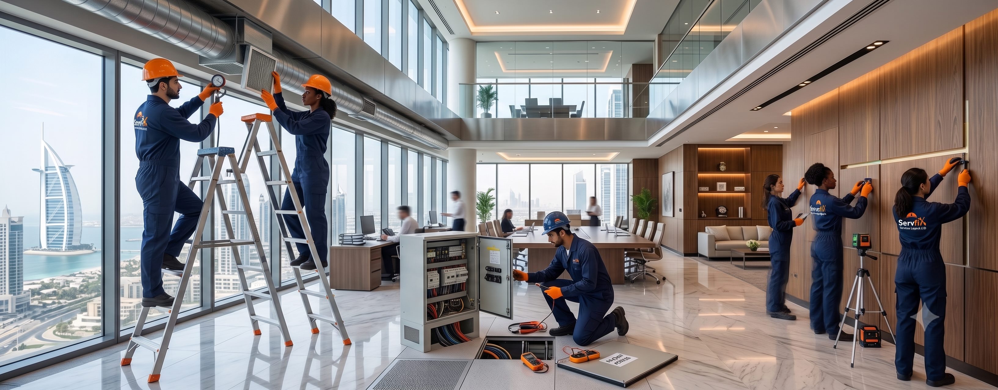 Dubai project maintenance work by ServFix